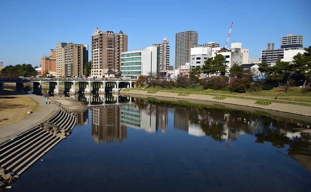 川からの風景
